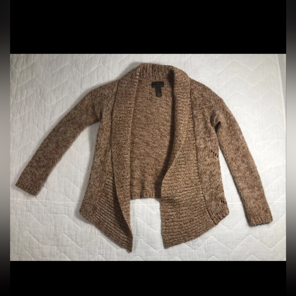 Fenn Wright Manson Cardigan Sweater‎ Women’s Size Small Tan Brown Open Front